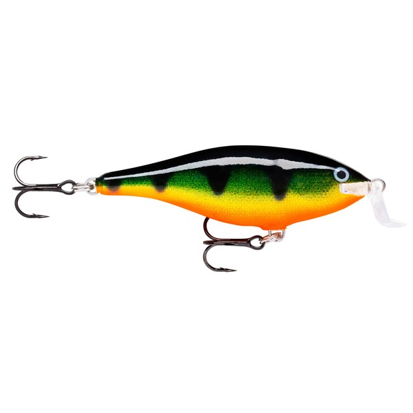 Rapala Super Shad Rap Lure with Two No. 3/0 Hooks, 1.5-2.7 m Swimming Depth, 14 cm Size, Legendary Perch