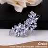 JEXOWIQ Set of 2 Hair Accessories Wedding Rhinestones, Glitter Wedding
