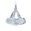 Davies Silver/White Christmas 2 Tone Foil Ceiling Decorations - 40cm