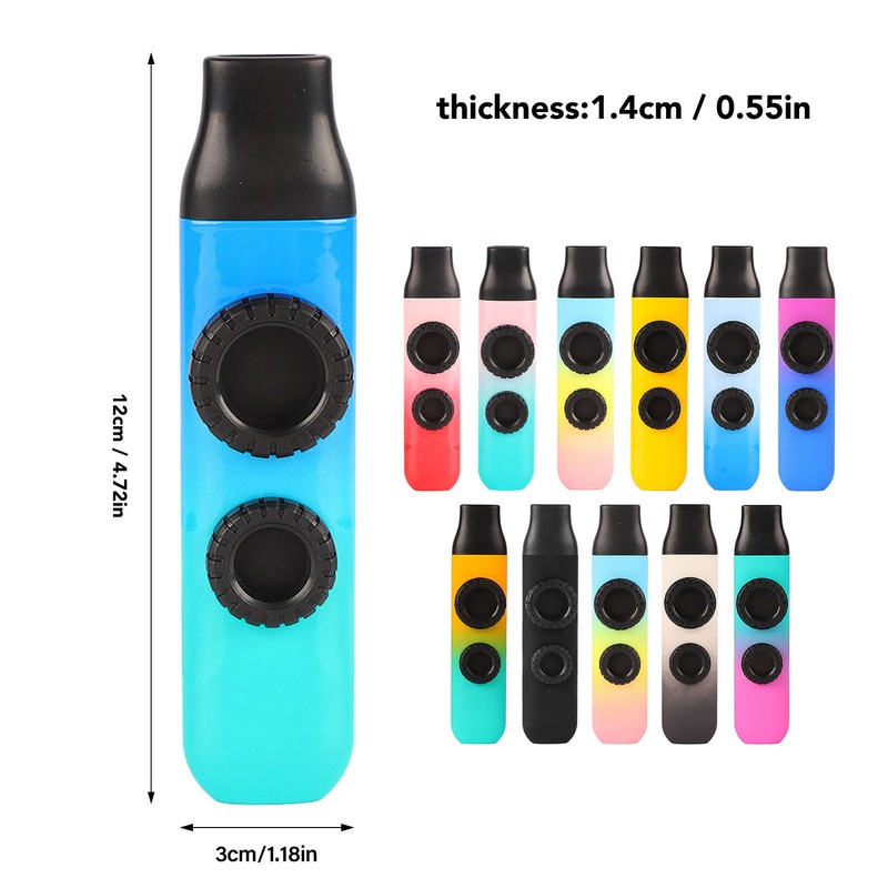 Kazoo Plastic Professional Adjustable Tone Musical Instrument with 10Pcs Flute
