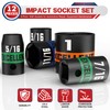 Arwealxs 12 Pieces 3/8-Inch Drive Impact Socket Set, 5/16" to