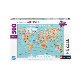 Ravensburger 4005556872909 500 Pieces - The World Journey of Flavors / Julie Mercier Puzzle for Adults