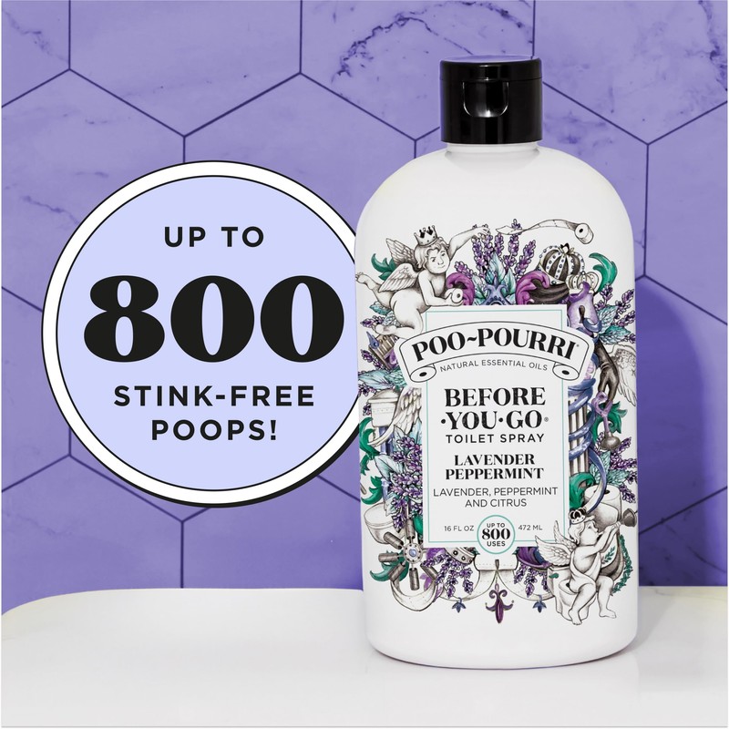 Poo-Pourri Lavender Peppermint Before-You-Go Air & Toilet Spray 16fl oz