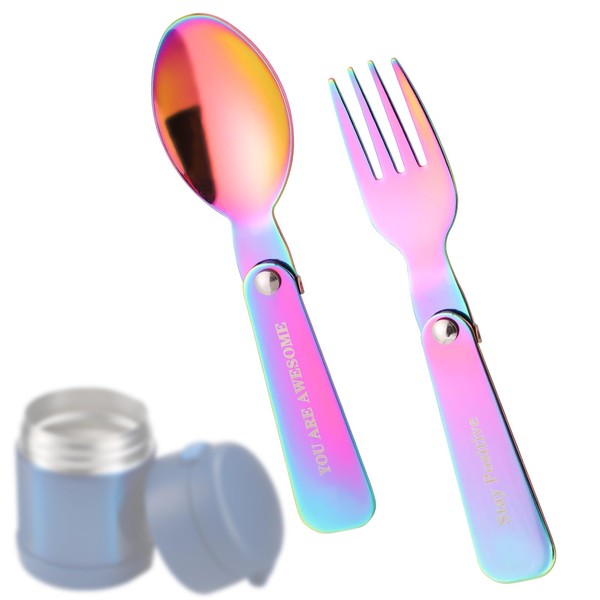 Replacement Folding Spoon and Fork for Thermos Funtainer Food Jar