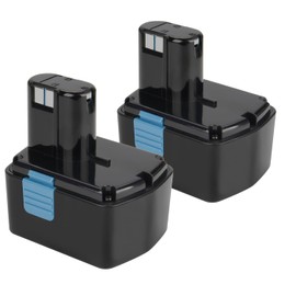 Hanaix 2Pack 4.0Ah Battery Compatible with Hitachi 14.4V CB120L EB1414S EB1412S EB14 EB14B EB1414 EB1414L EB1424 EB1426H EB1430H EB1430R for Hitachi 18V Ni-Mh Battery