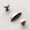 Brushed Nickel Knobs and Cup Handle for Kitchen Cabinets |