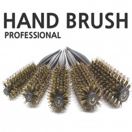 Jinseong Gold Poking Roll Hair Brush (Made in Korea) Roll Brush No. 1 2ea
