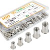 VGBUY 100Pcs Metric Rivet Nut Kit, Rivet Nuts Assortment M4