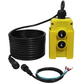 3 Wires Dump Trailer Remote Control Switch 12v DC Hydraulic Pump Power Unit Up Down Control Switch for Single Acting Hydraulic Dump Trailer Controller Truck Tipper Lift Gate Hoist