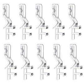 10Pcs Roman Blind Clips, Clear Plastic Venetian Blind Clips, Easy-to-Use Vertical Blind Clips, Hidden Channel Valance Clips, Blind Accessories Parts, for Valances with Grooved Back