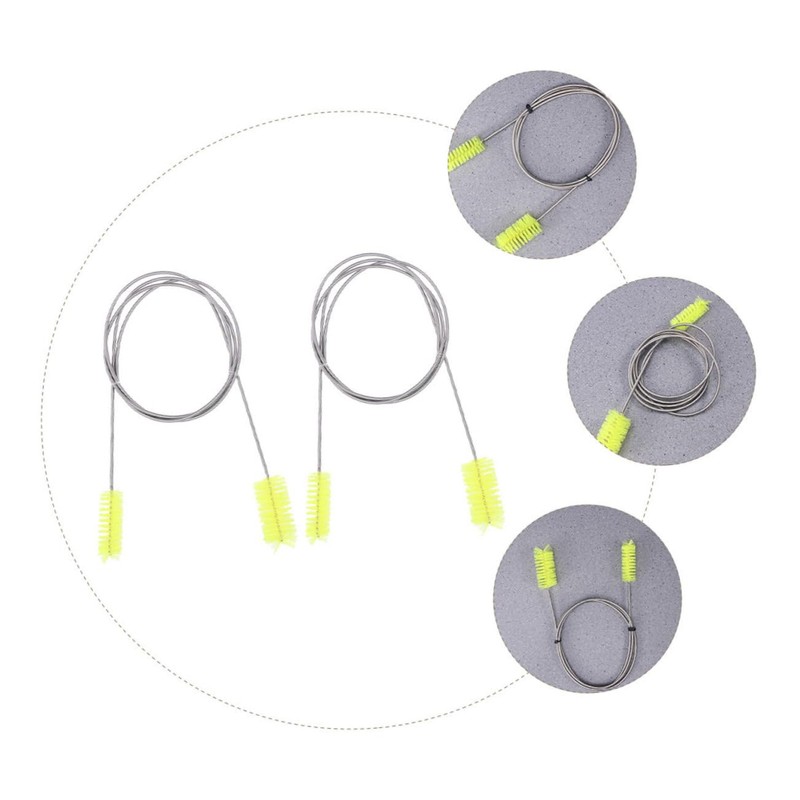 CHILDWEET 2Pcs Double Ended Hose Cleaning Brush Flexible Aquarium Brush