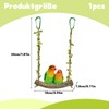 1 Piece Budgie Swing, Bird Toy for Budgies, Natural Perch