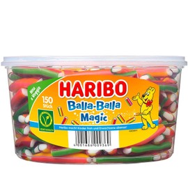 Haribo Balla-Balla Magic | Sweet Mango and Passion Fruit flavored Candy Sticks | 1200g 42.3 ounce