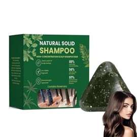CRIVERY Barra coreana de rejuvenecimiento del cuero cabelludo, romero y aminoácidos, barra de champú antiadelgazamiento para cabello adelgazante, suav