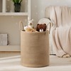 Jute Rope Laundry Hamper Basket by YOUDENOVA, 58L Tall Laundry