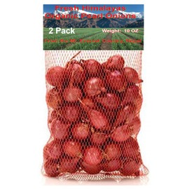 Fresh Himalayas Organic Red Pearl Onions 10 Ounce X 2 Bags - Product of Mt. Everest Country, Nepal – Delivery Within 2-4 days All Over USA