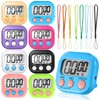 8-Pack Kids Digital Timer With 8 pcs Lanyard - Digital