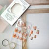 24 Pcs Fall Press on Nails Short Square Fake Nails