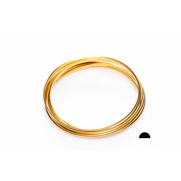 12 Gauge, Jeweler's Brass Wire, Red Brass, Half Round, Dead