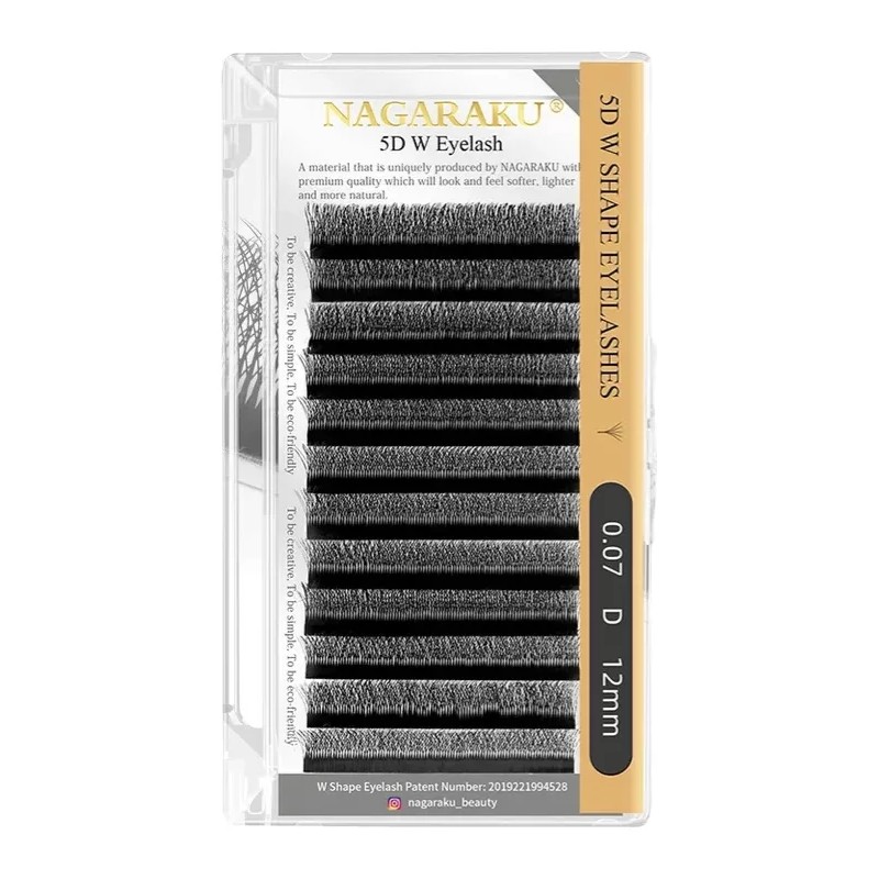 Nagaraku Extensiones De Pestañas 5d W Shape