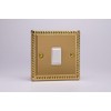 Varilight - 1G 1 or 2W 10A Switch Georgian Brass