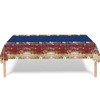 Weihnachtsparty-Tischdecke für Weihnachtsfeier, 137 x 274 cm, Weihnachtsschleifen, Geschenk, Einweg-Party-Tischdecke,