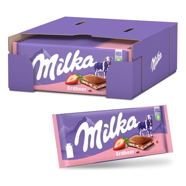 Milka Strawberry Yoghurt Chocolate – 3.2oz