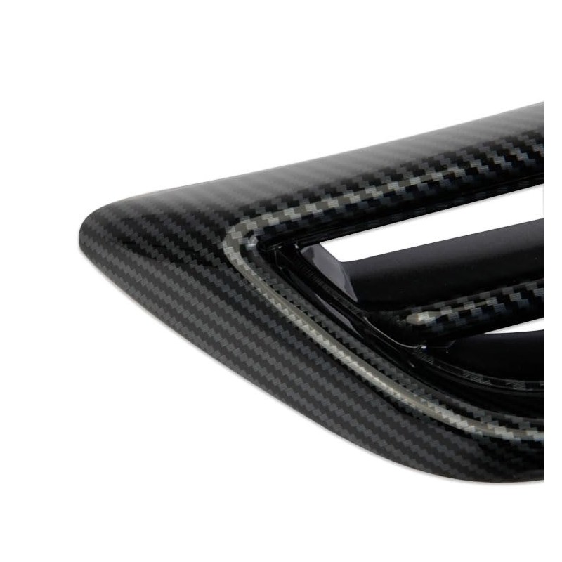 Korlot Carbon Fiber Style Exterior Exhaust Tip Trim Tail Throat