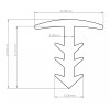 BLIKIR 1 Foot SAMPLE - BLIKIR Solar Panels Narrow Gap