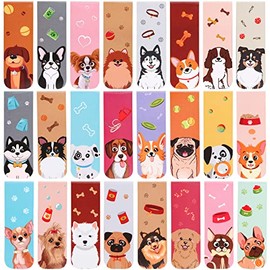 48 marcapáginas magnéticos para perros lindos marcadores magnéticos de página para cachorros, clips magnéticos para niños, estudiantes, profesores, am