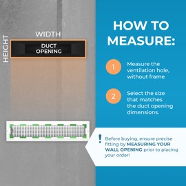 Aluminum 22 x 4 Inch Air Vent Covers Wall AC Grille – Premium Register Vent Cover – Durable Rustproof Aluminum Wall Vent – Multi-Shutter Damper – Individually Adjustable Front Blades, White