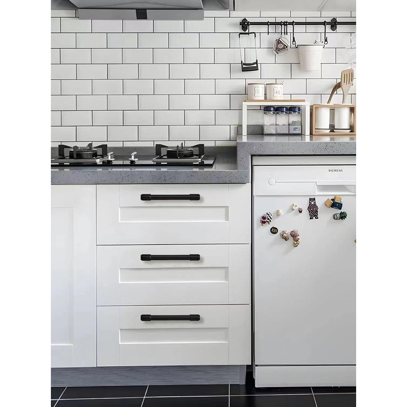 khtumeware 2 Pack Matte Black Cabinet Pulls 10 Inch(256mm) Center