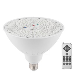 Fafeicy LED Swimming Pool Light, 12V 40W IP68 E26 RGB Color Changing Pool Light Bulb, with Remote Control, 7 Kinds of Static + 5 Kinds of Dynamic Color Modes, with Memory Function
