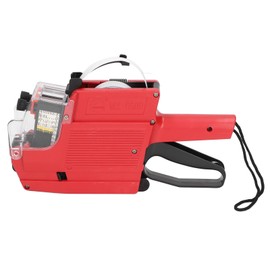 MX-6600 Tagging Gun Price Guntagging Gun for Standard Retail Price Tag Attacher Gun Kit with 10 Digits 2 Lines (Red)
