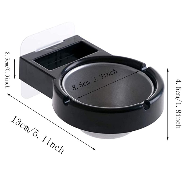 2 pieces wall mounted ashtray, toilet wall ashtray, ashtray wall