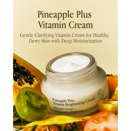 Farm Rx Farm Rx Pineapple Plus Vitamin Cream (1.7fl oz) - Clear Blemishes for Even Skin Tone. Korean Skin Care Moisturizer. Niacinamide, Vitamin C Derivative, AHA. Vegan.