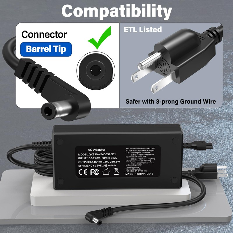 54V AC Adapter for Ubiquiti Networks UniFi 6 PoE US-XG-6POE