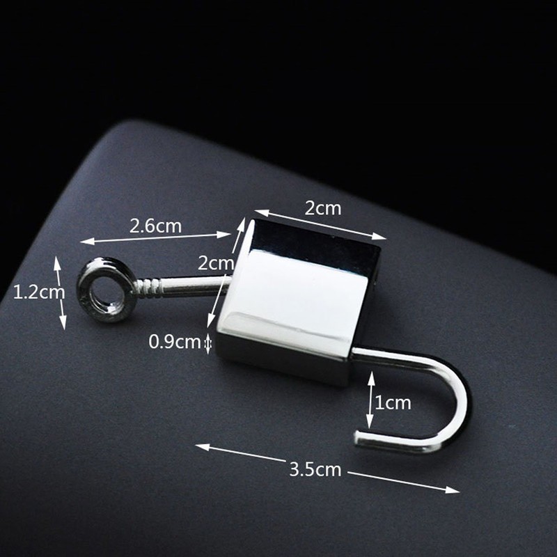 Mini Metal Lock - Zinc Replacement Unfading Silver Pad-Lock with