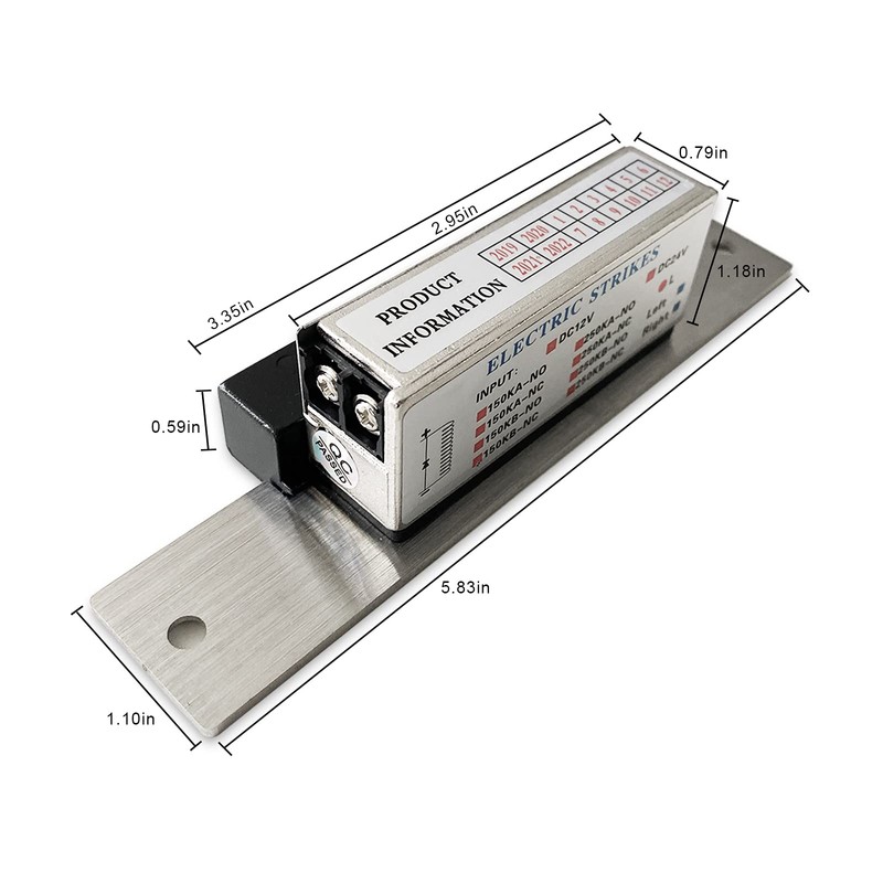 Olideauto Electric Strike Lock for Automatic Swing Door Opener,DC12V 550lbs