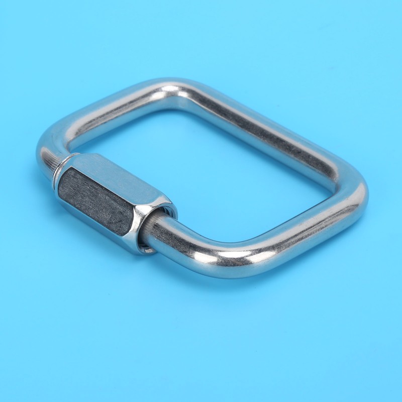 Chain Link Stainless Steel 4‑Corner Multifunctional Connection Buckle for Outdoor