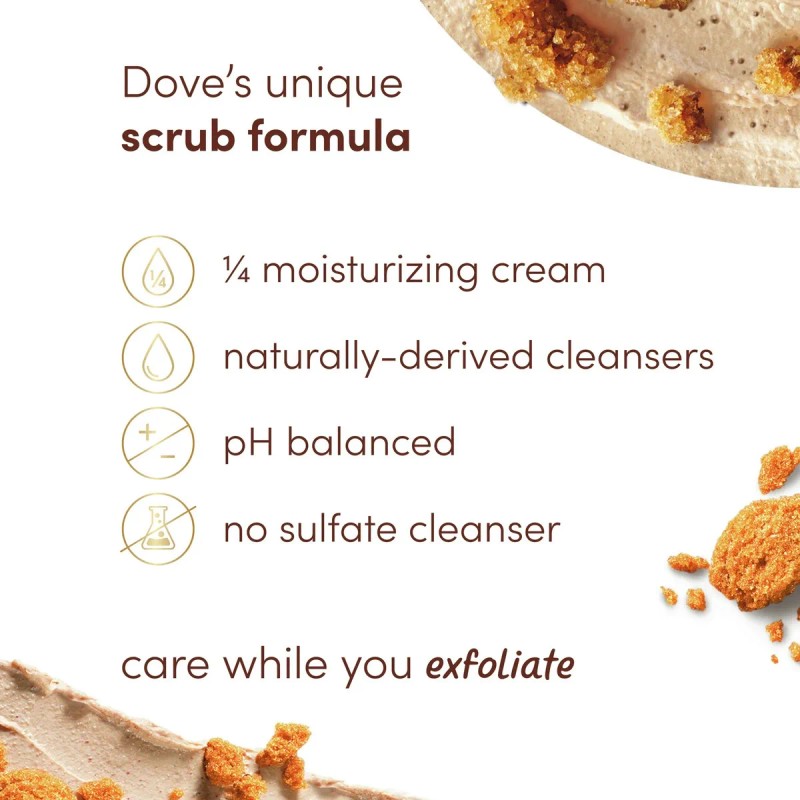Dove Exfoliante Corporal Brown Sugar Y Coconut Butter 15 Oz