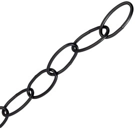 36 inches Long 11 Gauge Steel Chain Extension for Hanging Plants Strong Hold with S-hook for connection, Max Load of 40 Pounds (1 Pack, Black)