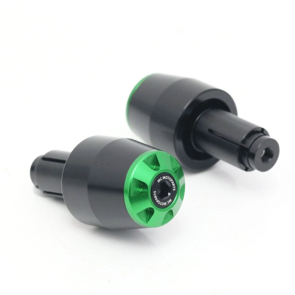 MC Motoparts Anodized Green Bar Ends Pair Storm For NINJA