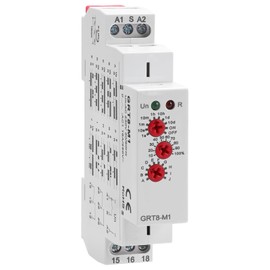 Time Relay Multifuction GRT8 M1 AC 230V with 10 Relay Timer Control Delay Function Mode DIN Rail Electronic Relays of Wide Time Delay Range for 0.1 Seconds to 10 Days