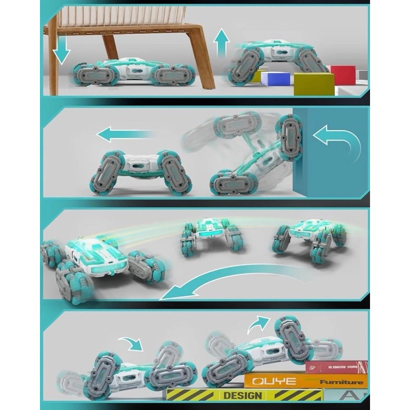 Opmind 8WD Remote Control Stunt Cars, 2.4Ghz Gesture Sensing with
