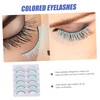 IWOWHERO 5pairs False Lashes False Eyelashes Makeup Fake Lashes Cosplay