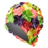 Sporti Flower Swim Cap (Yellow/Hot Pink/Emerald/Purple)