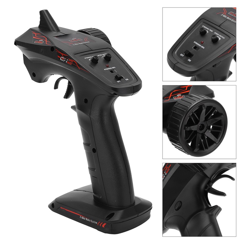 RC Transmitter 2.4G CH2 Remote Controller with Receiver 2440 4000KV