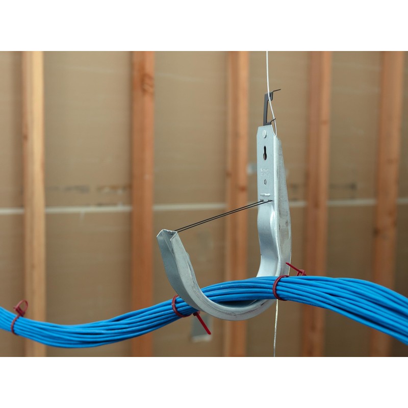 Networx® 4" Batwing Mount Galvanized Steel Cable Support J Hook