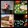 100PCS Halloween Mini Ghosts Figures Resin Ghost Figurines Glow in